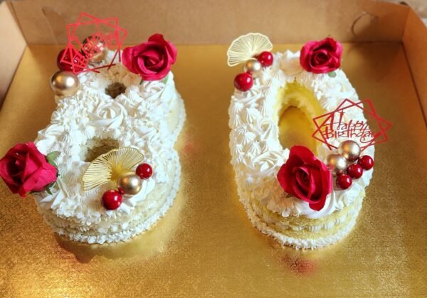 Number Cake Double Digit 80